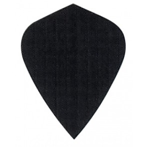 Nylon Longlife Fabric Flights - Kite - Black