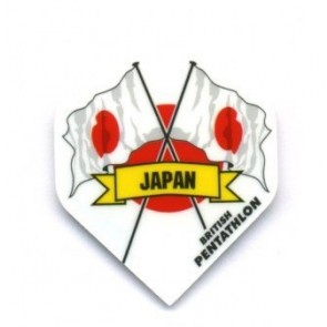 British Pentathlon Flag Country Dart Flights Japan